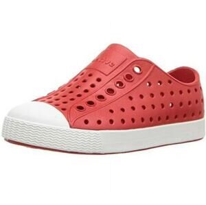 Native Jefferson Kids Torch Red Shell White Casual Shoes C4